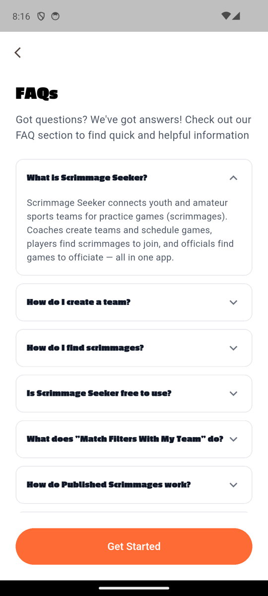 App FAQ