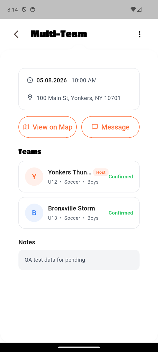 App scrimmage detail