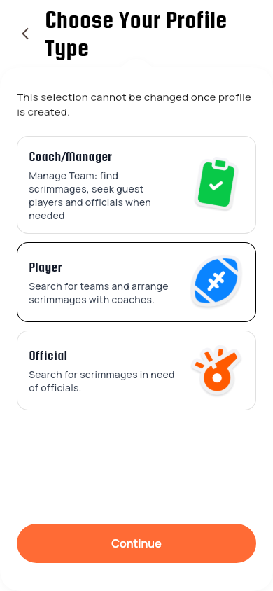 03 — type selection player
